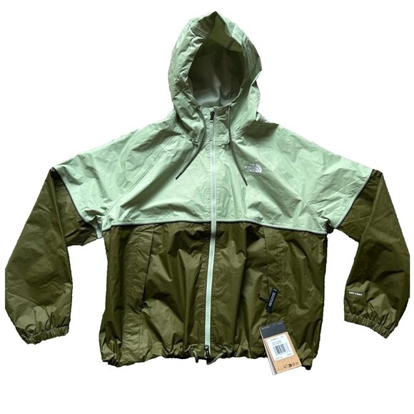 New Women's North Face Antora Rain Parka Jacket Size XL Misty Sage MSRP $130 - Picture 1 of 5